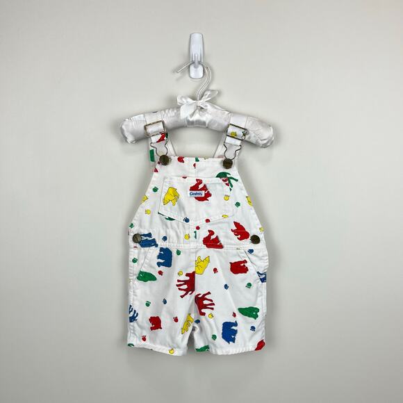 Vintage Carter's Zoo Animal Shortalls 18 Months - Picture 1 of 9